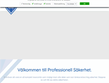 Tablet Screenshot of professionellsakerhet.se